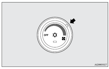 Mitsubishi Lancer. Calefactor sin la función de aire acondicionado