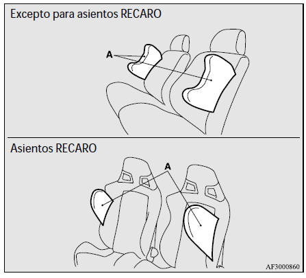 Mitsubishi Lancer. Sistema de protección complementario (SRS) bolsa de aire 