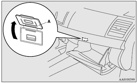 Mitsubishi Lancer. Entrada USB (si así está equipado)