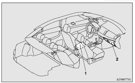 Mitsubishi Lancer. Espacios de almacenamiento