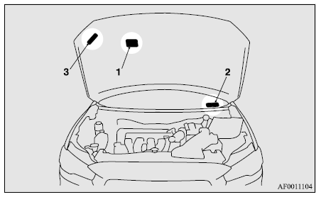 Mitsubishi Lancer. Etiquetas del vehículo 