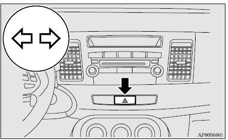 Mitsubishi Lancer. Interruptor de luces intermitentes