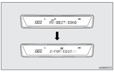 Mitsubishi Lancer. Radio AM/FM de sintonía electrónica y reproductor de CD (compatible con RBDS o MP3)