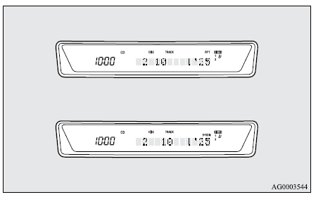 Mitsubishi Lancer. Radio AM/FM de sintonía electrónica con autocambiador de 6 CD (compatible con RBDS o MP3)