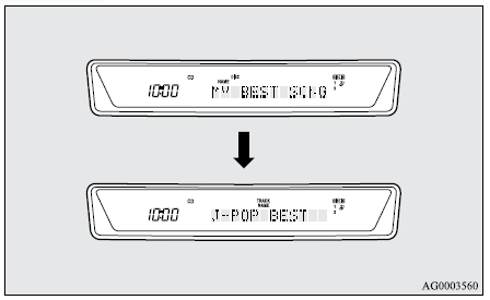 Mitsubishi Lancer. Radio AM/FM de sintonía electrónica con autocambiador de 6 CD (compatible con RBDS o MP3)