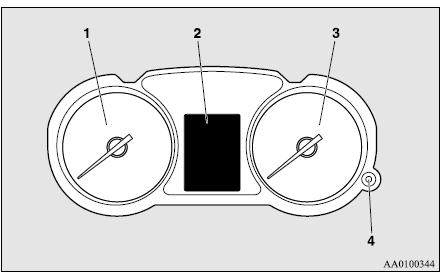 Mitsubishi Lancer. Panel de instrumentos