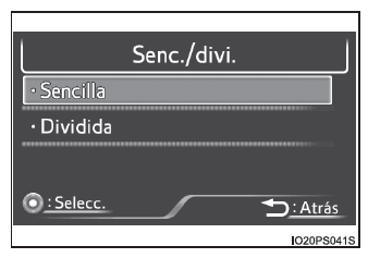 Toyota Prius. Pantalla principal