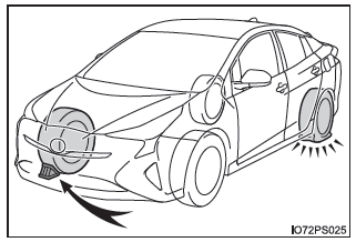 Toyota Prius. Pasos que deben realizarse en caso de emergencia