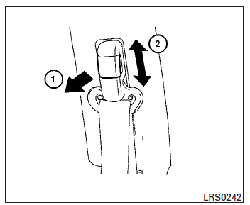 Nissan Tiida. Cinturones de seguridad