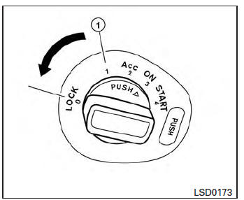 Nissan Tiida. Interruptor de encendido