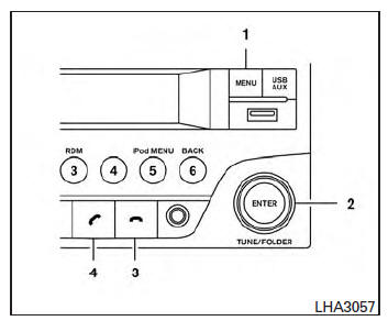 Nissan Tiida. Sistema telefónico de manos libres Bluetooth