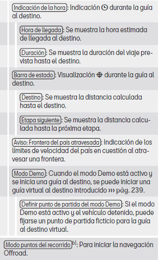 Seat Leon. Ajustes de la navegación