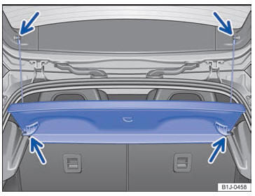 VW Scirocco. Cubierta del maletero